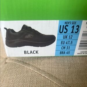 Skechers Black Low-Top Sneakers Sporty Casual